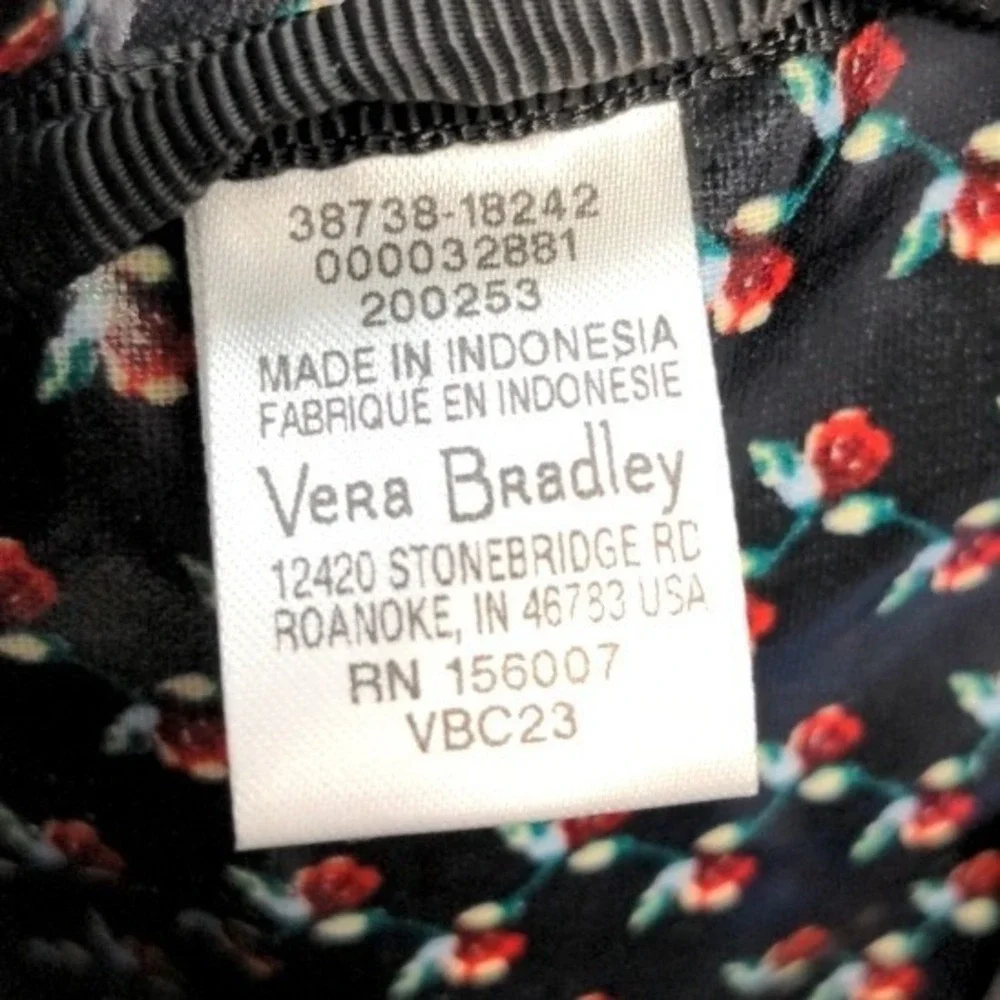 Vera Bradley Ultimate Travel Case Cosmetic Organizer Bag Perennials Noir Floral